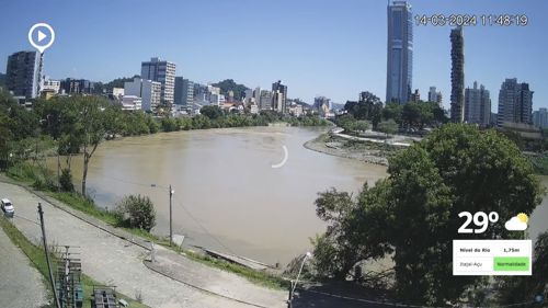Itajaí-Açu River Blumenau, Brazil
