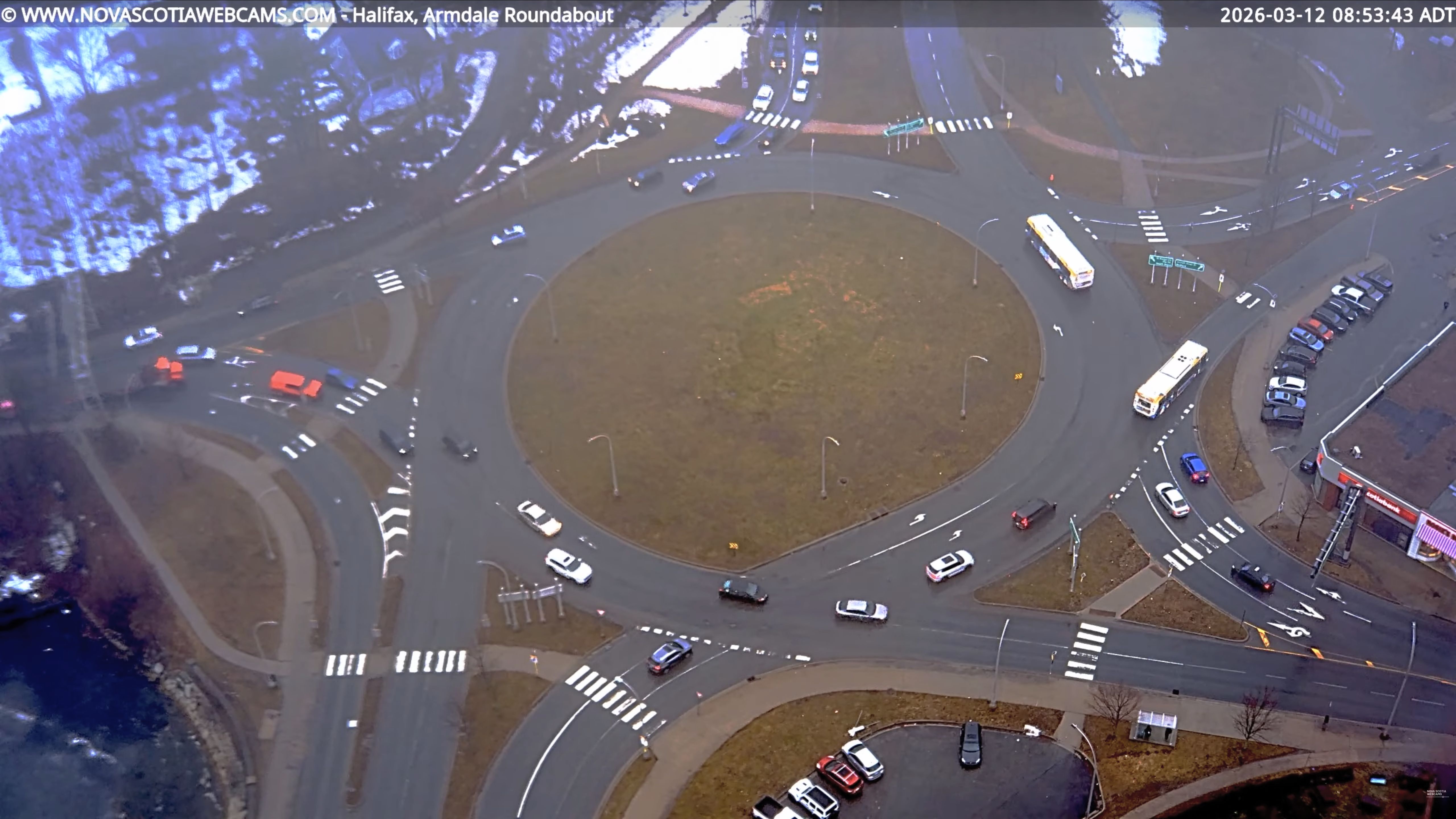 Armdale Roundabout Live Camera in Halifax, Canada