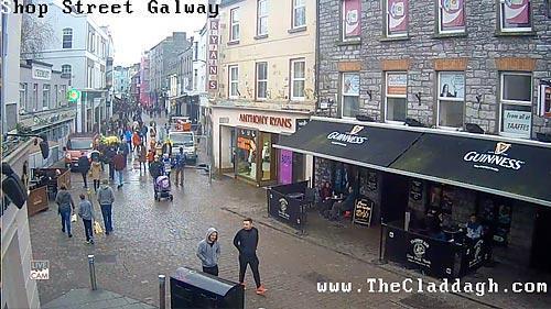 alarma valor Noreste Live Stream Webcam of Shop Street Galway City, Ireland