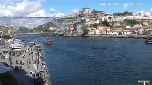 Douro River Live Stream Webcam Oporto Northern Portugal