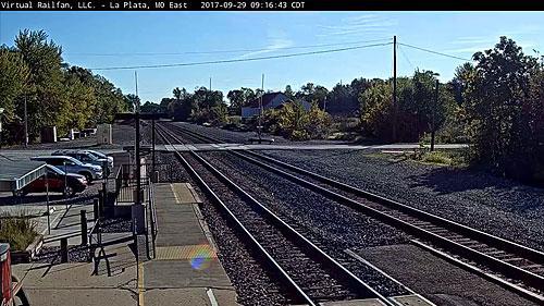 La Plata Missouri Usa Virtual Railfan Live HD Live Stream Webcam in La Plata Station, USA